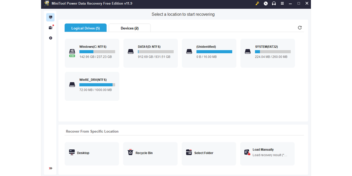 MiniTool Power Data Recovery截图3 MiniTool Power Data Recovery截图3