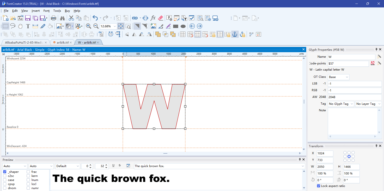 FontCreator截图5 FontCreator截图5