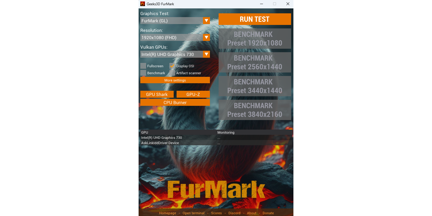 Furmark截图1 Furmark截图1